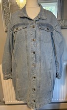 Bnwt Ladies Ash Blue Puff Sleeve Denim Shirt Dress Size Uk 18 in the style