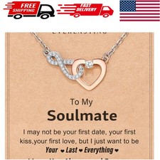 Dainty Gold Plated Infinity Necklace with Heart Pendant   Cherish Every Moment