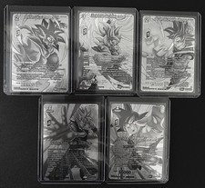 Juego completo de 5 cartas 2023 Offline Regionals Silver Card - Dragon Ball Super