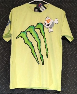 DC Shoes Ken Block 43 Monster Ford Rally Team Short Sleeve T-Shirt Yellow Large