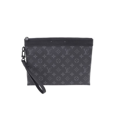 Louis Vuitton Monogram Eclipse Pochette Togo Strap Herren Clutch Tasche 155331648