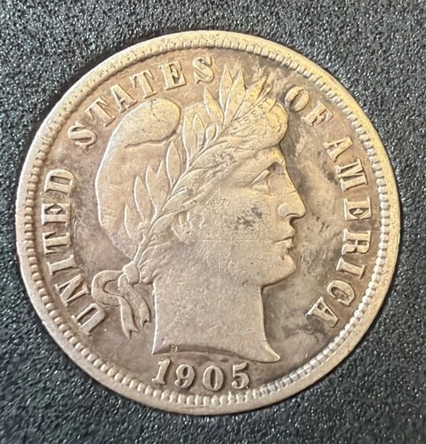 1905-P Barber Dime Very Fine Condition