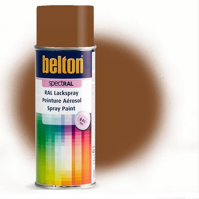  7,50L  400 ml Belton SpectRAL Lackspray RAL 8003 lehmbraun innen außen