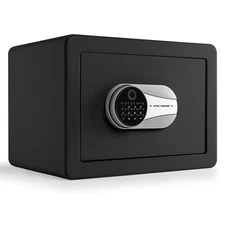 Biometric Safe with Fingerprint Lock, Fireproof Bag, Digital Money Box, Alarm