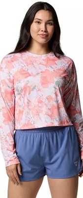 Columbia Women's Super Tidal Light Long-Sleeve Top Color Tiki Pink Size L
