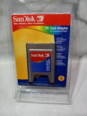 SanDisk PC Card Adapter for CompactFlash PCMCIA SDCF-38 (80-56-00348) NOS