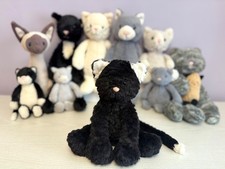 Jellycat Very Rare Retired Fuddlewuddle Black Kitty, New Without Tags, Genuine