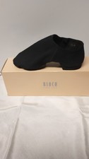 2 Pairs Bloch Pro Panthom S0473L Elastic Canvas Shoes Black Size 4 and 6.5 NWOB