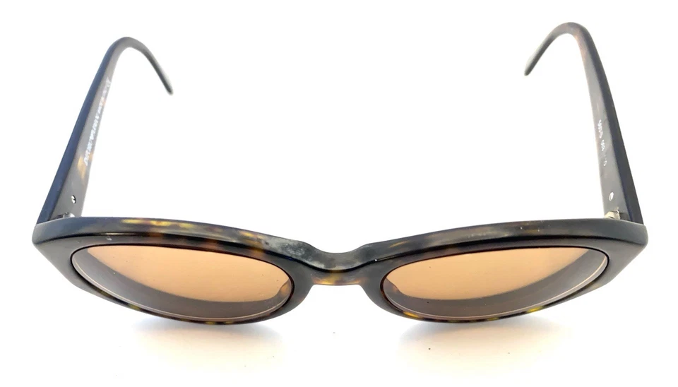 Emporio Armani 560-S 063 Brown Round Sunglasses Frames 140 Italy Designer Women - Image 3 of 4