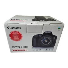 CANON EOS 750D DSLR CAMERA - EMPTY BOX & MNUAL & BITS ONLY - MINT - FAST