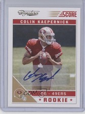 2011 Score Rookie Signatures Colin Kaepernick #320 Auto 2x3