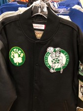 Mitchell & Ness Boston Celtics Black-Out Snap Jacket Men's Sizes S