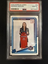 #96 Georgia Amoore 2025 Donruss WNBA RC Rookie Washington Mystics sports PSA 10