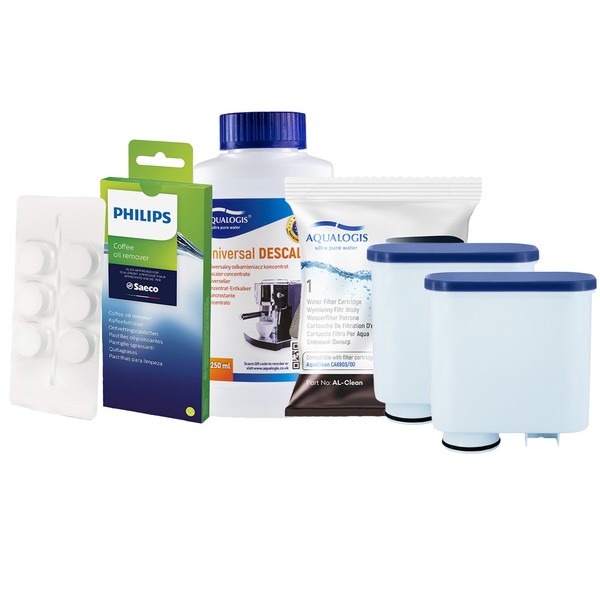 2X Wasserfilter Ersatz CA6903 Philips Saeco + 250Ml Entkalker + CA6704 ZubehöR-image