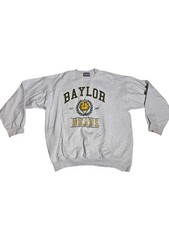 Vintage Baylor Bears Sweatshirt Hanes Ultimate Cotton Gray Crewneck B27