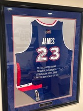 LeBron James Autographed Signed 2005 All-Star Jersey UDA COA Custom Framed