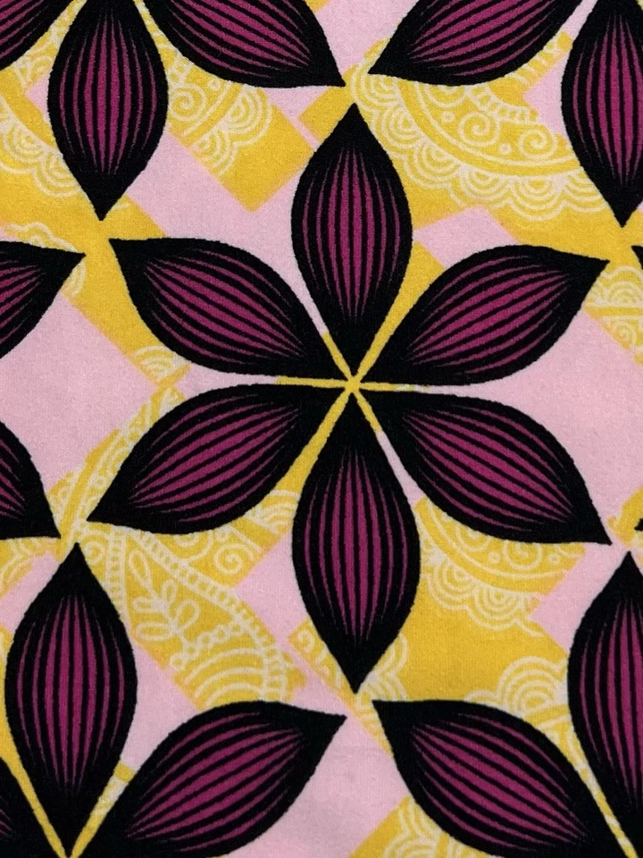 Leggings LuLaRoe TC Alto Curvilíneo ROSA Floral Colorido Retro Divertido GEOMÉTRICO Elástico Foto 3 de 4