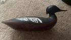 ANTi. VTG Atlantic Menagser Duck HAND CARVED/HAND PAINTED WOOD WEIGHTED DECOY 17 — photo 8