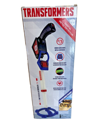 Transformers Kids Digital Metal Detector Adjustable Treasure Finder NEW