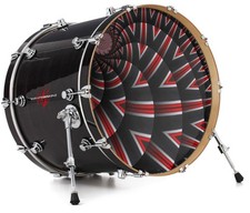 Vinyl Decal Skin for 24" Bass Kick Drum Head Up And Down