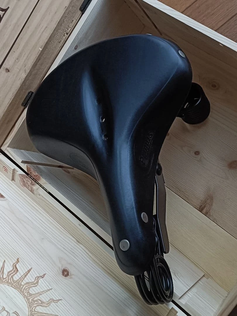 Selle Vélo Cuir Vintage Lepper Concorde 800, Marron, Fabriquée En France