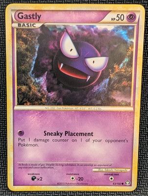 Pokemon - Gastly 63/102 - 2010 HGSS: Triumphant - NM