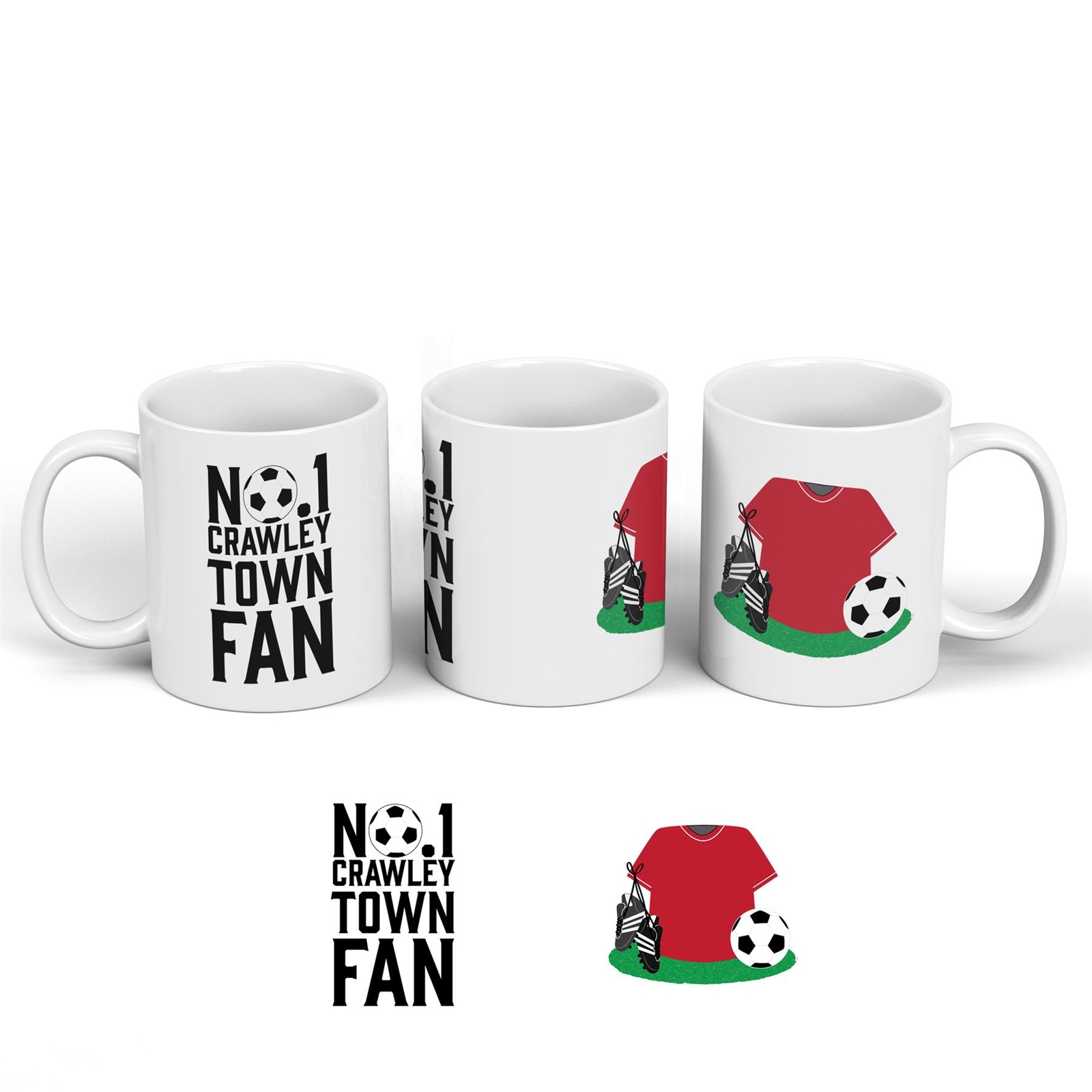 Crawley Town Football Team Number One Fan On Ceramic Classic Mug