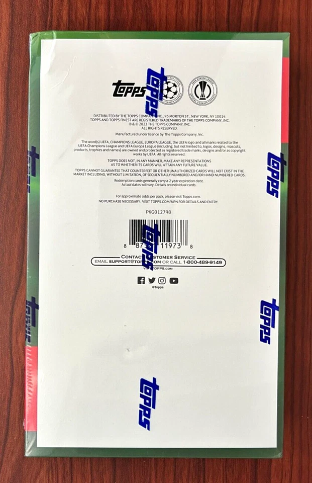 2022-23 Topps Finest Flashbacks UEFA Club Competitions Soccer Hobby Box SEALED - Image 2 of 2