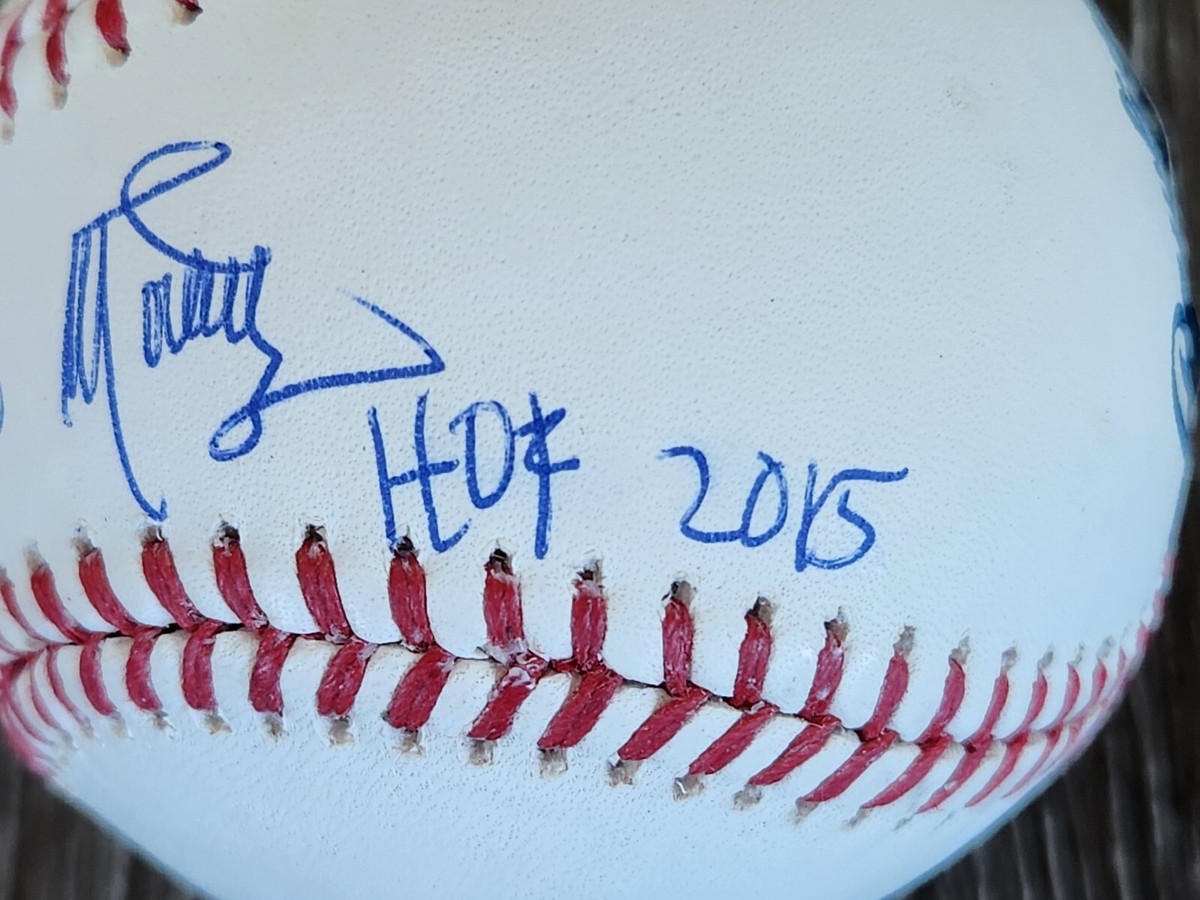 【BECKEET社証明】P.マルチネス 「HOF15」インスク 直筆サインボール Pedro Martinez signed w/incription 