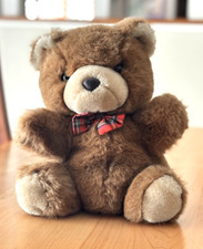 FAO Schwarz Plush Stuffed Teddy Bear/Hand Puppet--Very Good Condition  