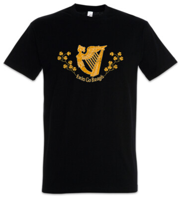 Erin Go Bragh Herren T-Shirt Irland Banner Flagge Harfe Ireland Flag Braugh