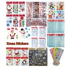 Christmas Stickers, Glass Door Wall & Window Decorations Clings Removable Decals