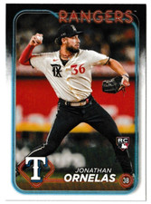 2024 Topps Baseball Series 2 #575 Jonathan Ornelas RC - Texas Rangers