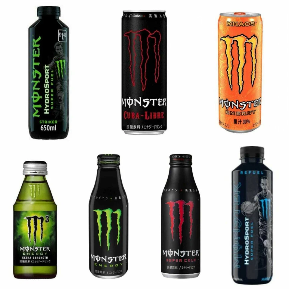 MONSTER ENERGY DA TUTTO IL MONDO USA CANADA GIAPPONE AUSSIE PEACHY DRAGON BEAST - Immagine 3 di 4