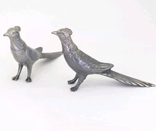 Weidlich Bros WB Silverplated Salt & Pepper Holders Pheasant Birds C94/2 Vintage