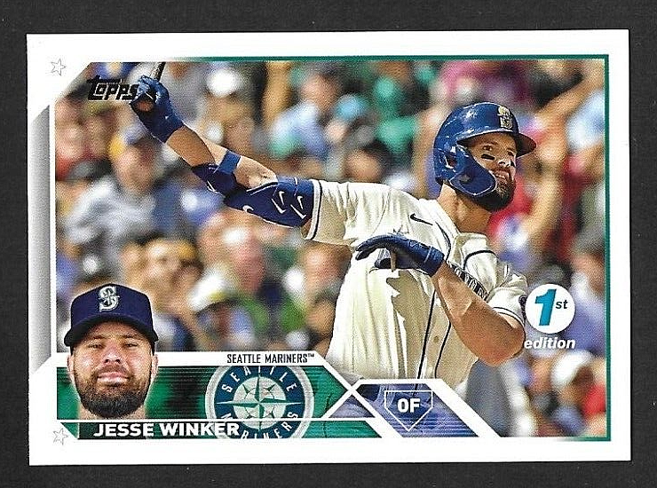 2023 Topps 1st Edition #306 Jesse Winker, Seattle Mariners
