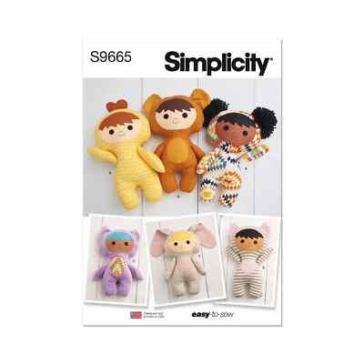 Simplicity Plüsch Puppen Schnittmuster S9665OS
