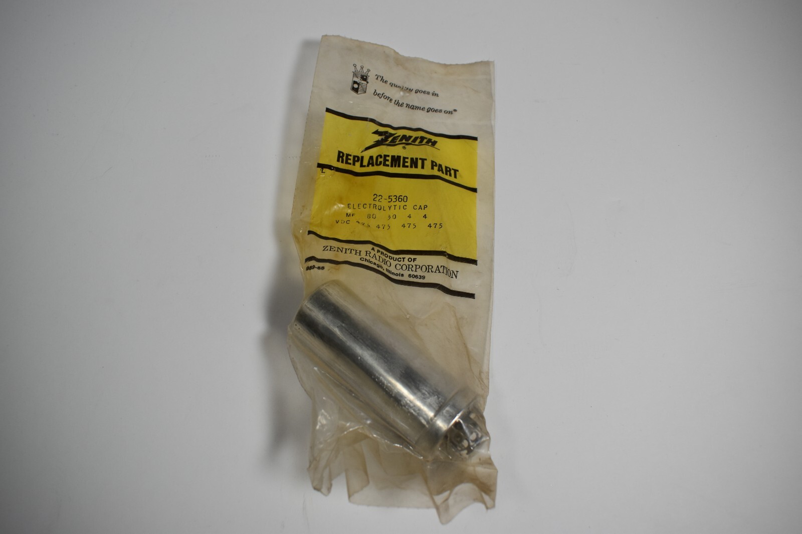 Zenith Replacement MultiStage Electrolytic Capacitor NOS p/n 225360