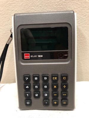 Calculatrice Vintage Sharp ELSI EL-122 - Fonctionnelle, à Piles, écran 1 Ligne
