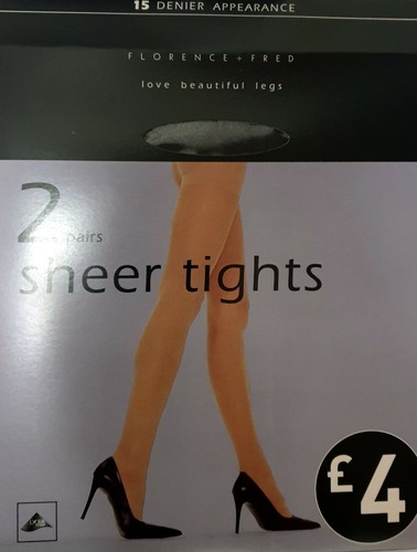 15 Denier Appearance Sheer Tights Small 