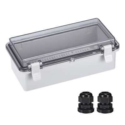Junction Box Electrical Enclosure IP67 Waterproof ABS Plastic Hinged Cover 7.9''