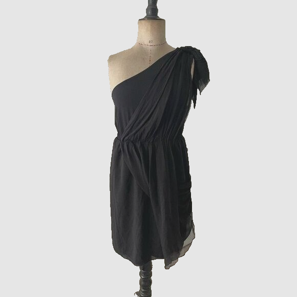 mini black one shoulder dress Velvi - Kelli Midi - Color:Style C EOSS 25 Dresses Featuring a cinched waist 1950s Black & White