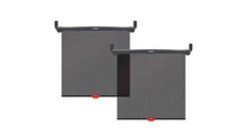 Munchkin Brica Sun Safety Car Window Rollershade with Heat Alert - Black 2pk
