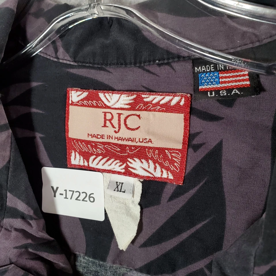 Camisa abotonada vintage RJC para hombre XL púrpura cerveza hawaiana gráfico años 90 EE. UU. Foto 2 de 4