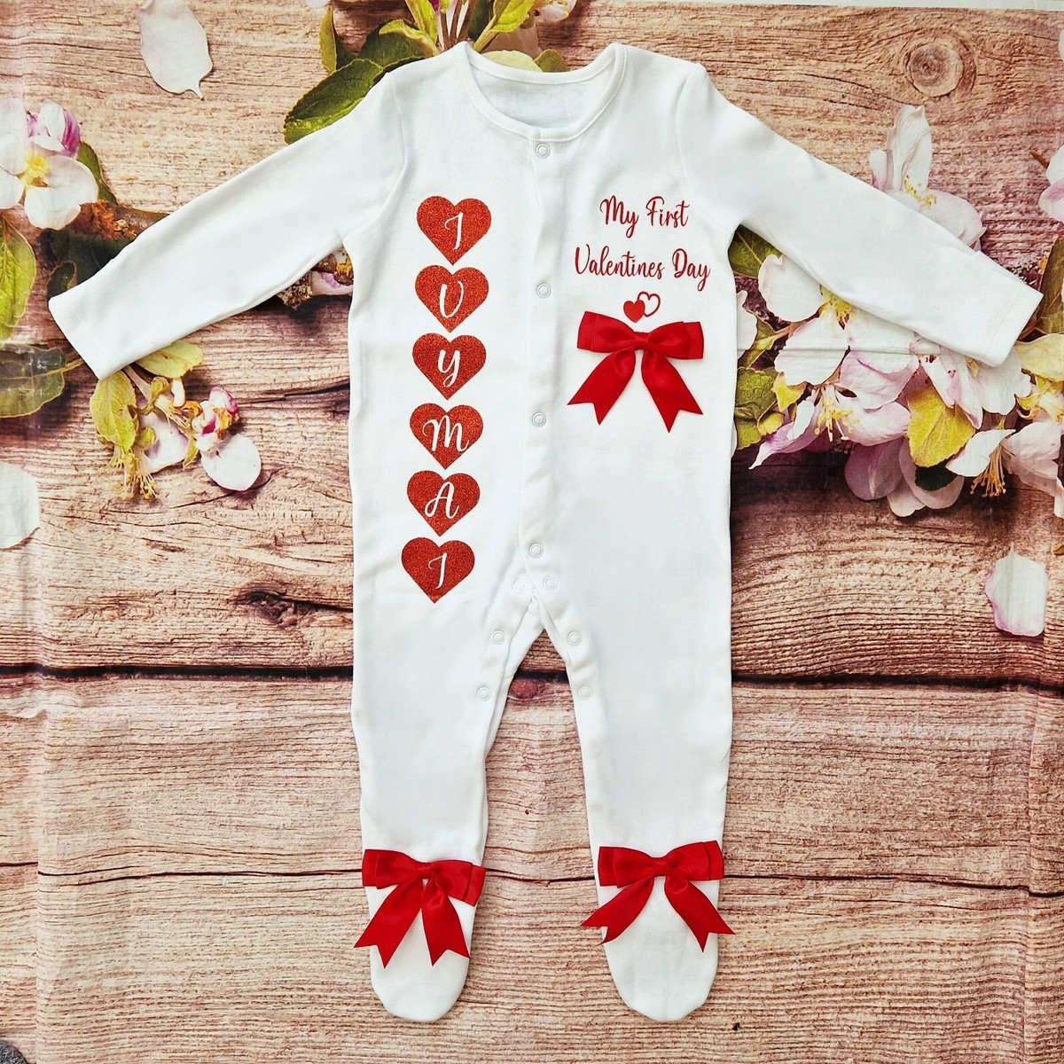For Baby Girl Baby Boy 1st Valentine's Day Outfit