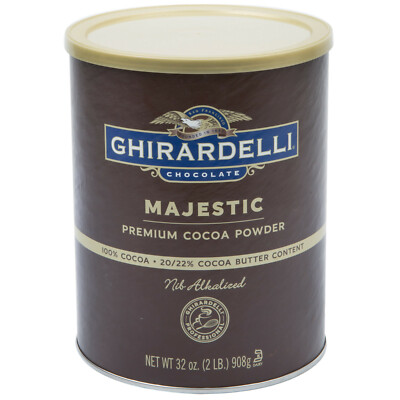 Ghirardelli 2 lb. Majestic Dutch Cocoa Powder 20-22% Cocoa Butter