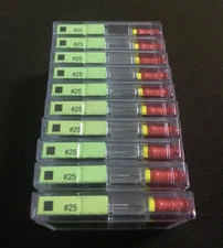 10 Packs Dental K-Files 25mm #25 Stainless Steel Endo Root Canal Hand Files