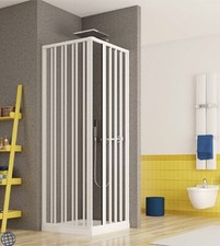 Box doccia angolare, cm.90x90 (riducibile da cm.70 a cm.90), cabina a soffietto