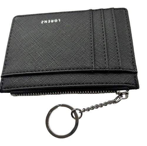 Cartera monedero con llavero Lorenz sintético granulado para tarjetas de crédito - Imagen 19 de 31