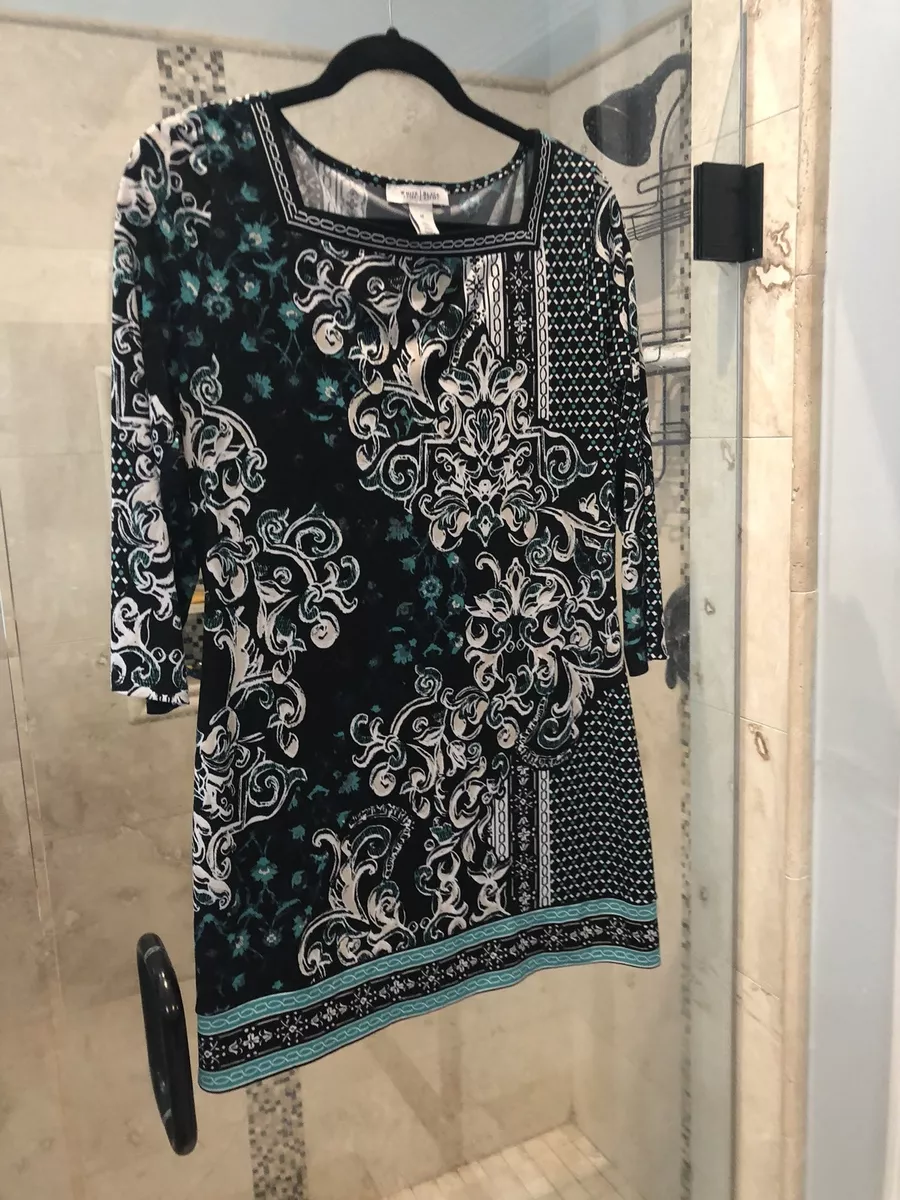 White house black market green best sale dress